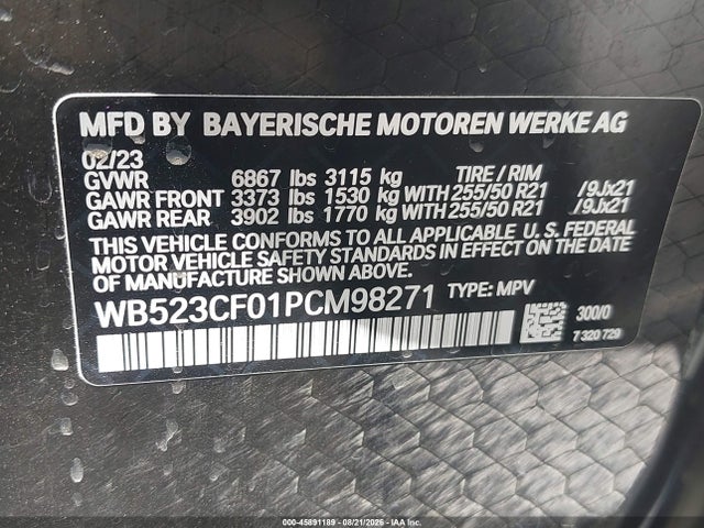 WB523CF01PCM98271 BMW Ix Xdrive50