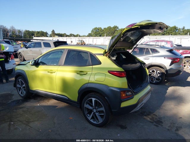 2020 Hyundai Kona Limited მანქანა იყიდება აუქციონზე, vin: KM8K3CA57LU520958, აუქციონის ნომერი: 45891311