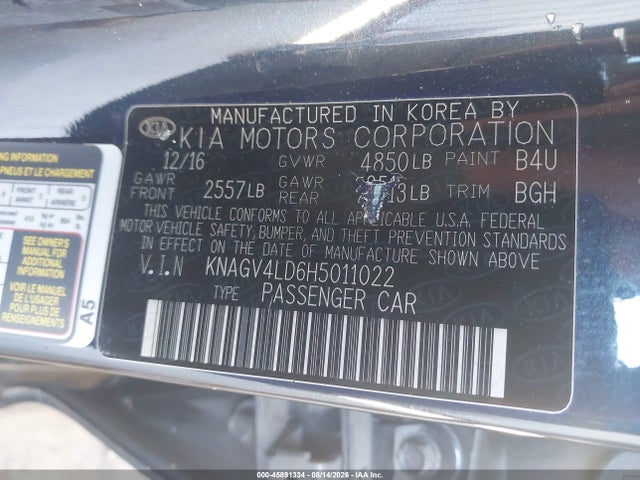 KIA Optima Plug-in Hybrid Ex 2017 KNAGV4LD6H5011022 Image 9
