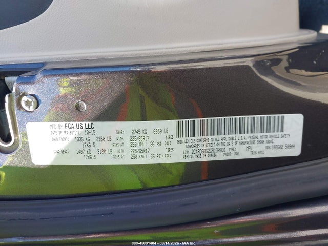 Aukcja sprzedaży 2016 Dodge Grand Caravan American Value Pkg, vin: 2C4RDGBG2GR130831, numer aukcji: 45891404