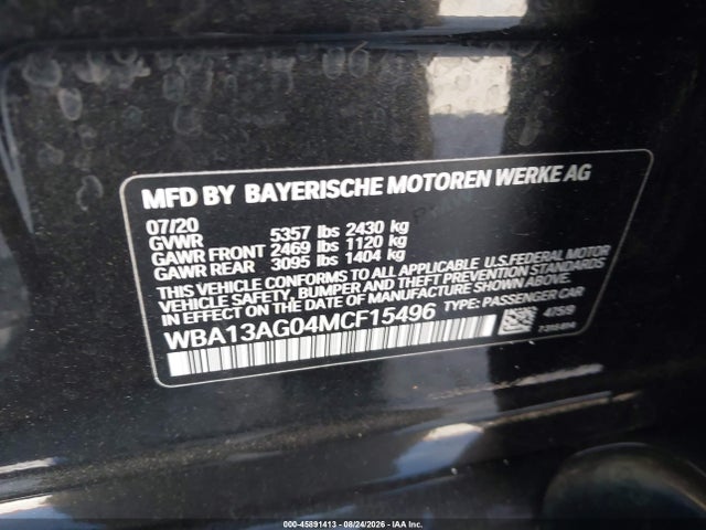 BMW 530e 2021 WBA13AG04MCF15496 Image 9