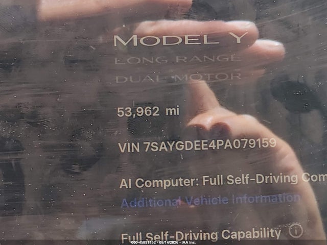 Aukcja sprzedaży 2023 Tesla Model Y Awd/long Range Dual Motor All-wheel Drive, vin: 7SAYGDEE4PA079159, numer aukcji: 45891452