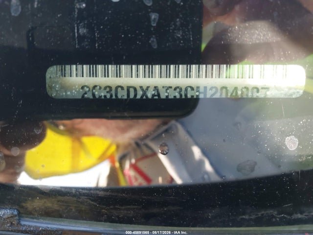 45891565 :رقم المزاد ، 2C3CDXAT3CH204007 vin ، 2012 Dodge Charger Police مزاد بيع