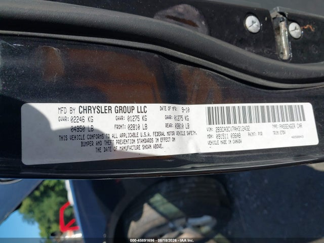 Aukcja sprzedaży 2010 Dodge Charger Sxt, vin: 2B3CA3CV7AH312432, numer aukcji: 45891696
