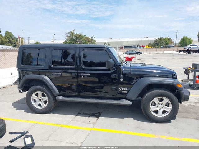 2020 Jeep Wrangler Unlimited Sport S 4x4 მანქანა იყიდება აუქციონზე, vin: 1C4HJXDN0LW265081, აუქციონის ნომერი: 45891734