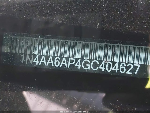 45891830 :رقم المزاد ، 1N4AA6AP4GC404627 vin ، 2016 Nissan Maxima 3.5 S مزاد بيع