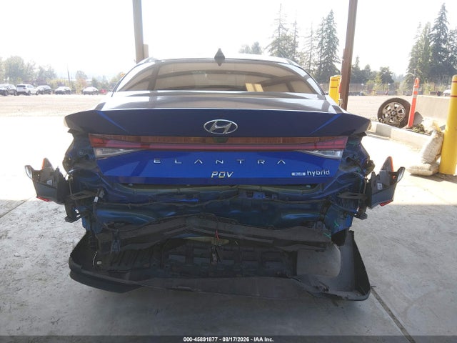 2023 Hyundai Elantra Hybrid Blue მანქანა იყიდება აუქციონზე, vin: KMHLM4AJ7PU070982, აუქციონის ნომერი: 45891877