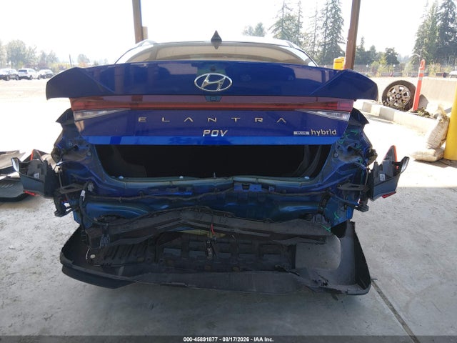 2023 Hyundai Elantra Hybrid Blue მანქანა იყიდება აუქციონზე, vin: KMHLM4AJ7PU070982, აუქციონის ნომერი: 45891877