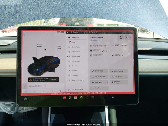 Продажа на аукционе авто 2018 Tesla Model 3 Long Range/mid Range, vin: 5YJ3E1EA5JF058999, номер лота: 45891921