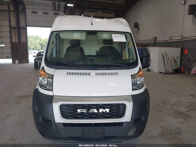 2020 Ram Promaster 2500 High Roof 159 Wb მანქანა იყიდება აუქციონზე, vin: 3C6TRVDG6LE110156, აუქციონის ნომერი: 45892339