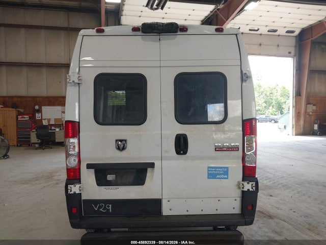 2020 Ram Promaster 2500 High Roof 159 Wb მანქანა იყიდება აუქციონზე, vin: 3C6TRVDG6LE110156, აუქციონის ნომერი: 45892339