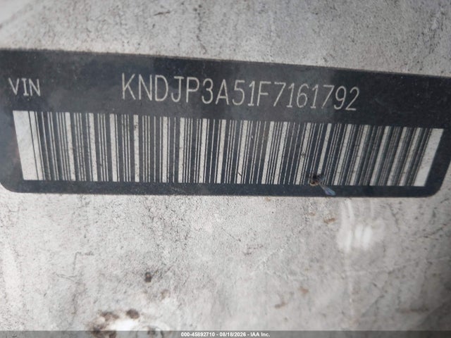 45892710 :رقم المزاد ، KNDJP3A51F7161792 vin ، 2015 Kia Soul + مزاد بيع