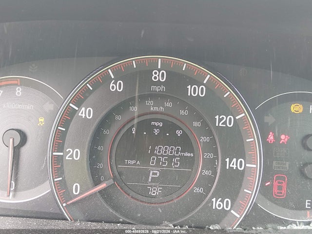 45892826 :رقم المزاد ، 1HGCT1B78HA002736 vin ، 2017 Honda Accord Ex مزاد بيع