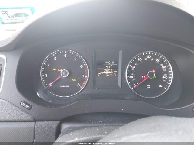 Aukcja sprzedaży 2012 Volkswagen Jetta 2.5l Se, vin: 3VWDP7AJ4CM119858, numer aukcji: 45892913