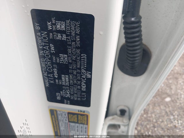 KNDPVCAG3P7111110 KIA Sportage Hybrid Ex