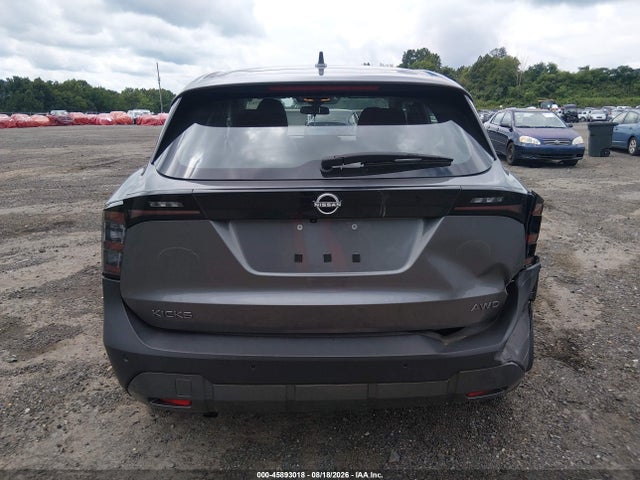 2025 Nissan Kicks S Intelligent Awd მანქანა იყიდება აუქციონზე, vin: 3N8AP6BBXSL307624, აუქციონის ნომერი: 45893018