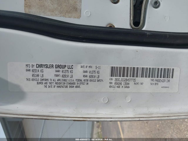 Aukcja sprzedaży 2011 Dodge Charger, vin: 2B3CL3CG2BH577725, numer aukcji: 45893073