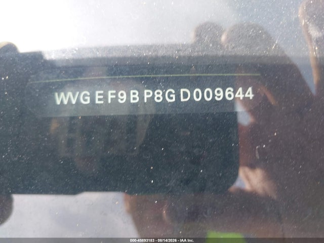Продаж на аукціоні авто 2016 Volkswagen Touareg Sport W/technology, vin: WVGEF9BP8GD009644, номер лоту: 45893183