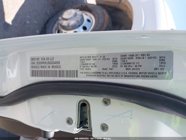 Продажа на аукционе авто 2025 Ram 3500 Limited Longhorn  4x4 8' Box, vin: 3C63RRRL8SG534289, номер лота: 45893282