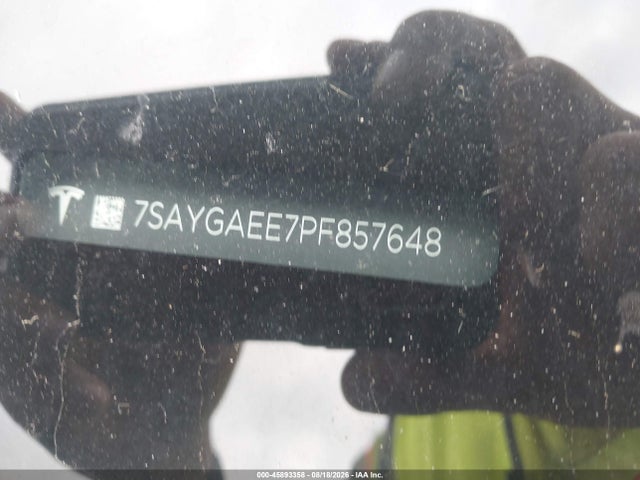 45893358 :رقم المزاد ، 7SAYGAEE7PF857648 vin ، 2023 Tesla Model Y Awd/long Range Dual Motor All-wheel Drive مزاد بيع