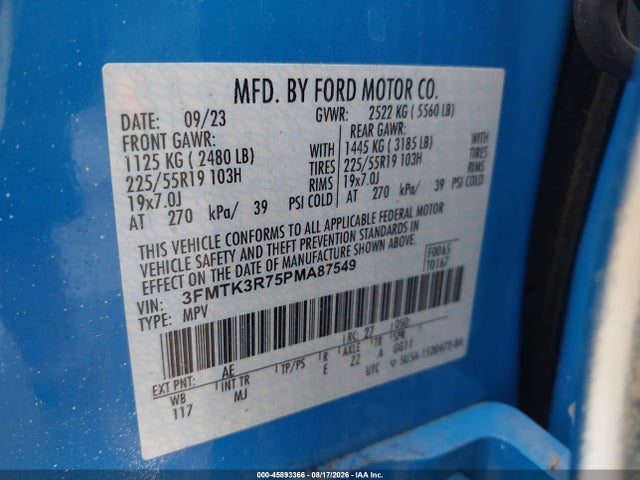 Ford Mustang Mach-e Premium 2023 3FMTK3R75PMA87549 Image 9