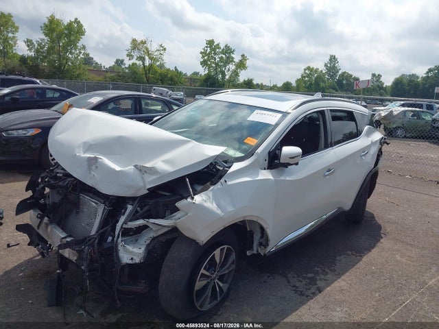 2019 Nissan Murano Sv მანქანა იყიდება აუქციონზე, vin: 5N1AZ2MS5KN145750, აუქციონის ნომერი: 45893524