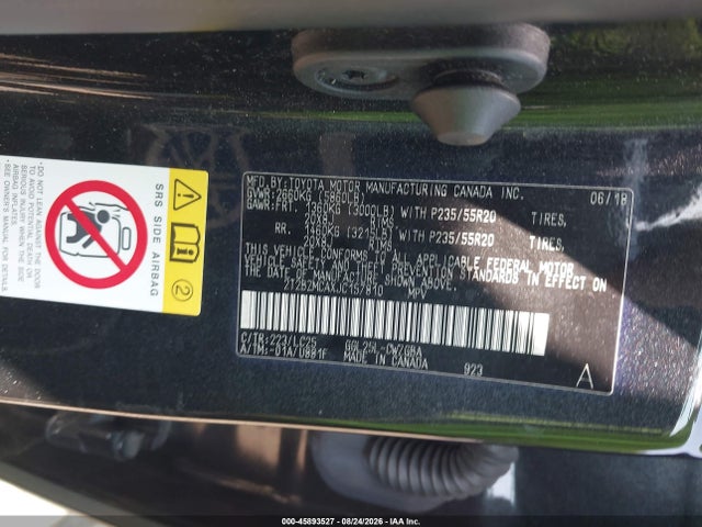45893527 :رقم المزاد ، 2T2BZMCAXJC157810 vin ، 2018 Lexus Rx 350 F Sport مزاد بيع