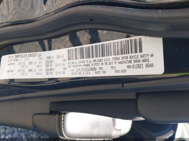 45893534 :رقم المزاد ، 1C4PJMCS2EW190680 vin ، 2014 Jeep Cherokee Latitude مزاد بيع