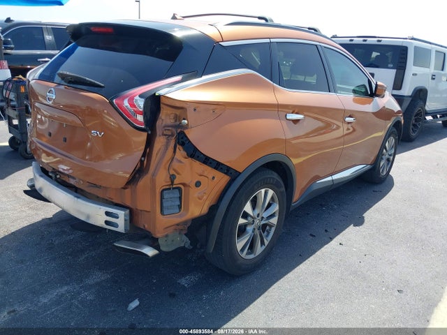 Продаж на аукціоні авто 2016 Nissan Murano Sv, vin: 5N1AZ2MG9GN109692, номер лоту: 45893584