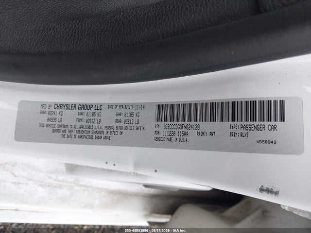 Chrysler 200 S 2015 1C3CCCDG3FN624128 Image 9