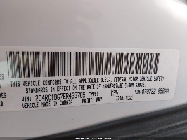 Продаж на аукціоні авто 2014 Chrysler Town & Country Touring, vin: 2C4RC1BG7ER435769, номер лоту: 45893599