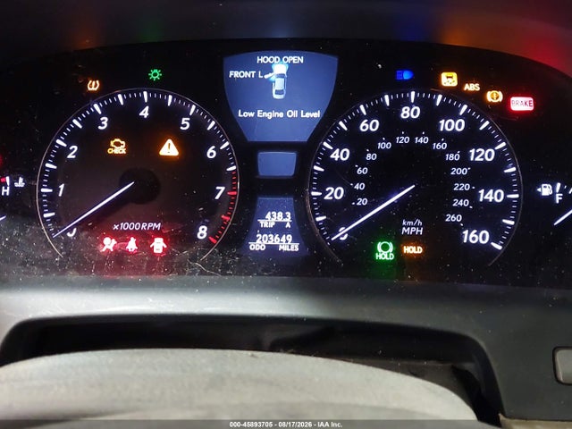45893705 :رقم المزاد ، JTHBL46F375010262 vin ، 2007 Lexus Ls 460 مزاد بيع