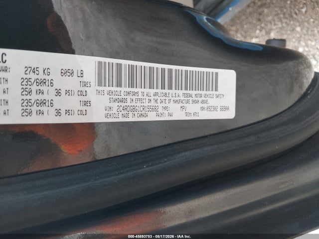 Продаж на аукціоні авто 2012 Dodge Grand Caravan Se/avp, vin: 2C4RDGBG1CR155682, номер лоту: 45893753