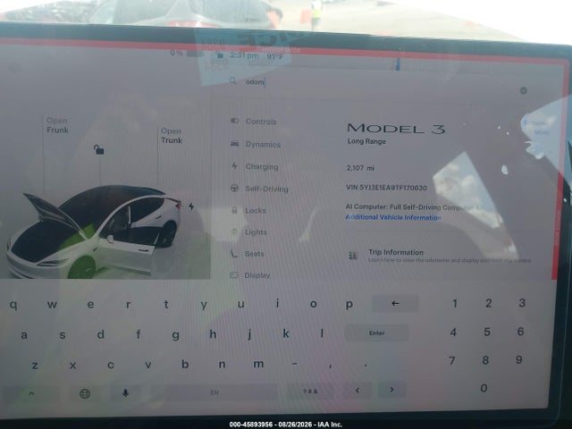 Tesla MODEL 3 2026 5YJ3E1EA9TF170630 Image 7