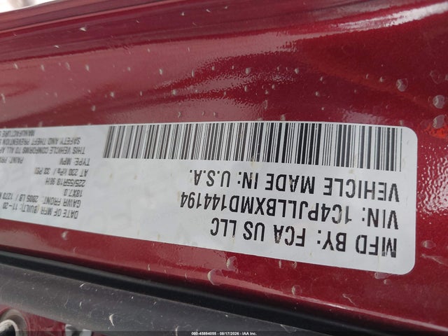 Продажа на аукционе авто 2021 Jeep Cherokee Altitude Fwd, vin: 1C4PJLLBXMD144194, номер лота: 45894055