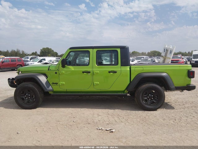 45894148 :رقم المزاد ، 1C6PJTAG9SL543705 vin ، 2025 Jeep Gladiator Sport مزاد بيع