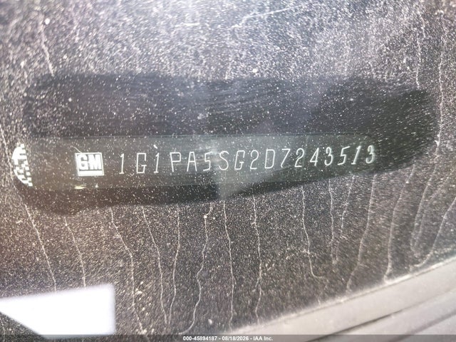 Продаж на аукціоні авто 2013 Chevrolet Cruze Ls Auto, vin: 1G1PA5SG2D7243513, номер лоту: 45894187
