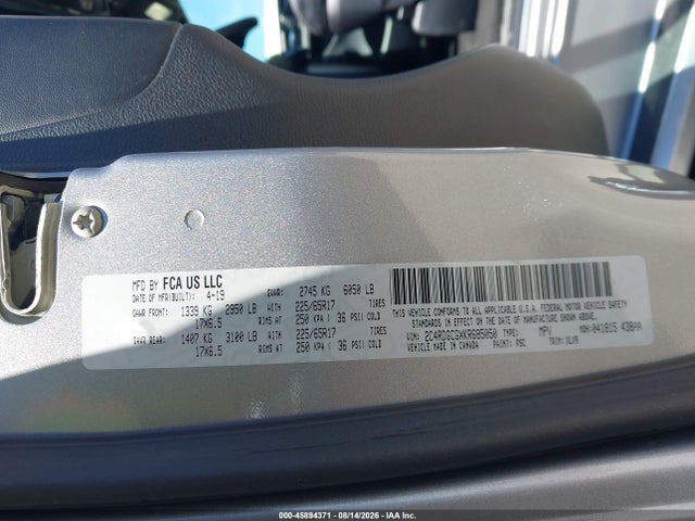 Продажа на аукционе авто 2019 Dodge Grand Caravan Sxt, vin: 2C4RDGCGXKR685050, номер лота: 45894371