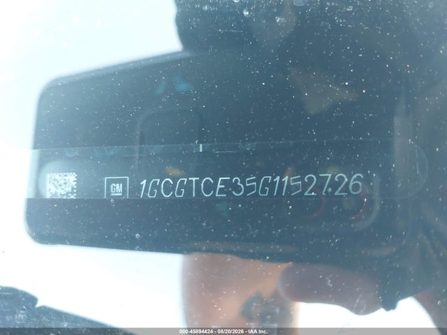 Aukcja sprzedaży 2016 Chevrolet Colorado 4wd Lt, vin: 1GCGTCE35G1152726, numer aukcji: 45894424