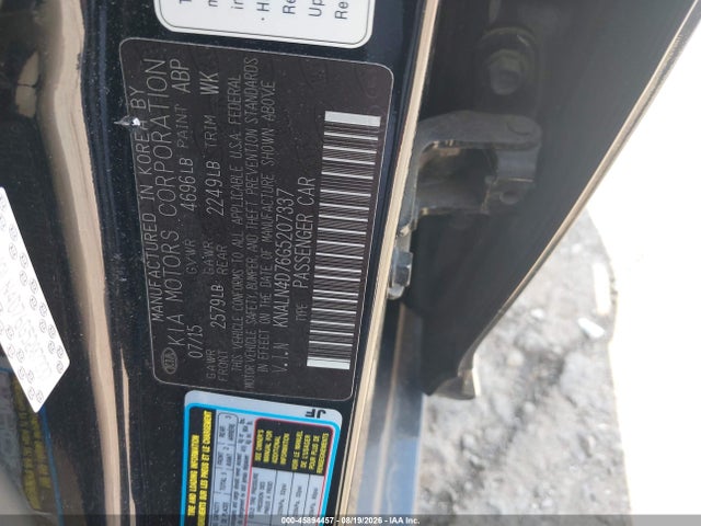 KIA Cadenza Limited 2016 KNALN4D76G5207337 Image 9