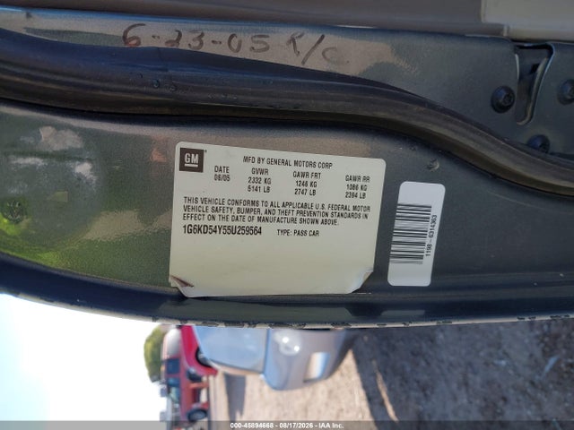 Продажа на аукционе авто 2005 Cadillac Deville Livery Pkg, vin: 1G6KD54Y55U259564, номер лота: 45894668