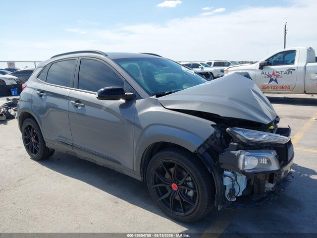 2021 Hyundai Kona Night მანქანა იყიდება აუქციონზე, vin: KM8K6CA50MU719312, აუქციონის ნომერი: 45894758