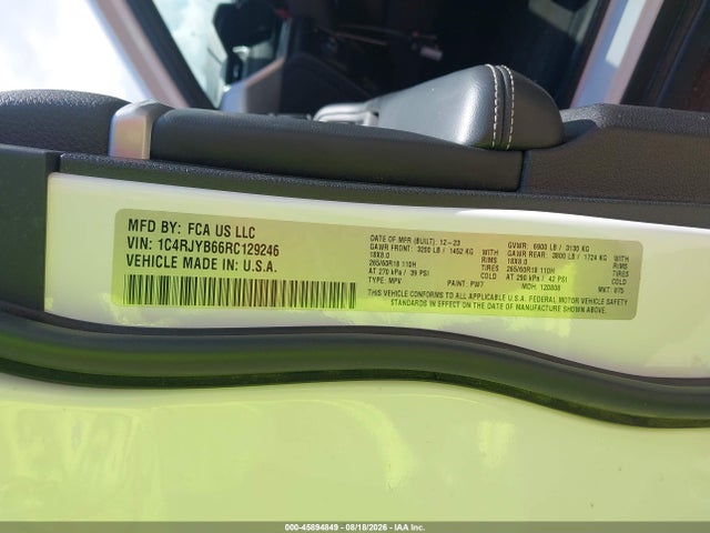 1C4RJYB66RC129246 Jeep Grand Cherokee 4xe