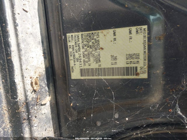 Aukcja sprzedaży 2013 Nissan Altima 2.5 S, vin: 1N4AL3AP6DC269431, numer aukcji: 45895226
