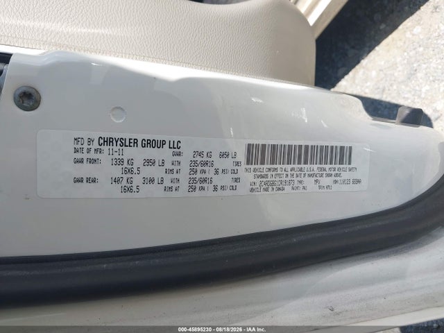 Продаж на аукціоні авто 2012 Dodge Grand Caravan Se/avp, vin: 2C4RDGBG1CR191873, номер лоту: 45895230