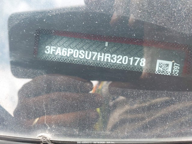 45895313 :رقم المزاد ، 3FA6P0SU7HR320178 vin ، 2017 Ford Fusion Energi Titanium مزاد بيع
