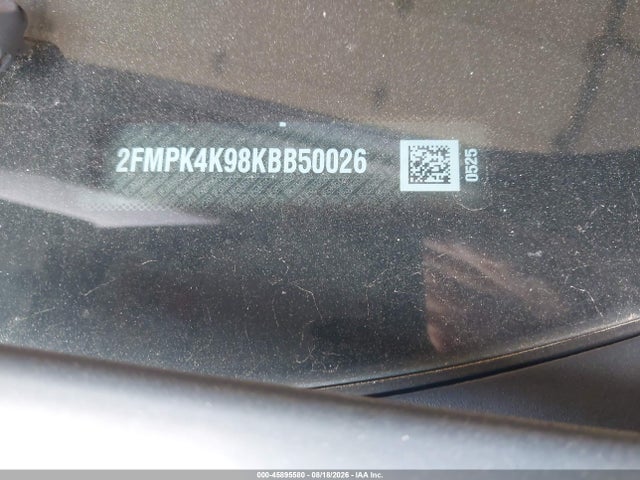 45895580 :رقم المزاد ، 2FMPK4K98KBB50026 vin ، 2019 Ford Edge Titanium مزاد بيع