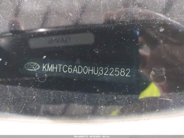 2017 Hyundai Veloster მანქანა იყიდება აუქციონზე, vin: KMHTC6AD0HU322582, აუქციონის ნომერი: 45895715