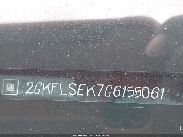 Aukcja sprzedaży 2016 Gmc Terrain Sle-1, vin: 2GKFLSEK7G6155061, numer aukcji: 45895914