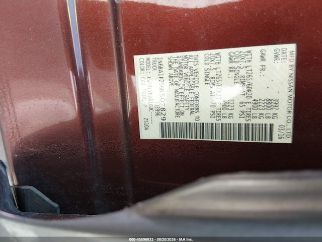 Продаж на аукціоні авто 2016 Nissan Titan Xd Platinum Reserve Diesel, vin: 1N6BA1F25GN507829, номер лоту: 45896033